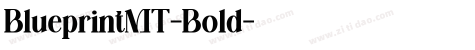 BlueprintMT-Bold字体转换