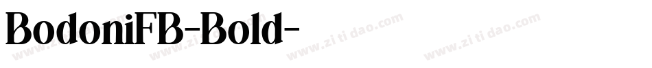BodoniFB-Bold字体转换