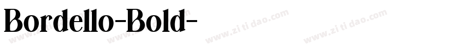 Bordello-Bold字体转换