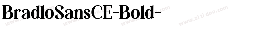 BradloSansCE-Bold字体转换