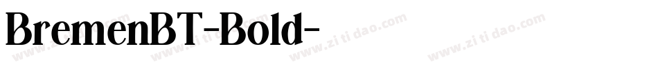 BremenBT-Bold字体转换