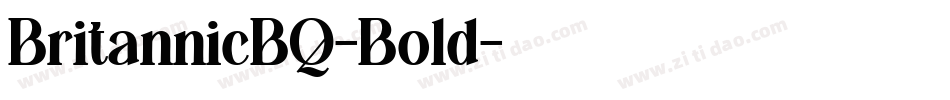 BritannicBQ-Bold字体转换