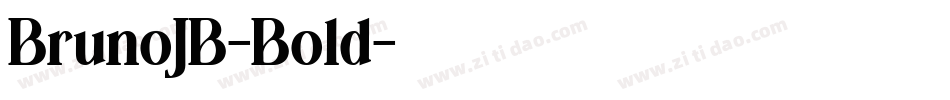 BrunoJB-Bold字体转换