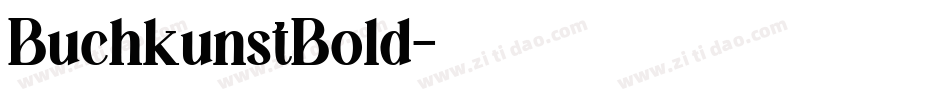 BuchkunstBold字体转换