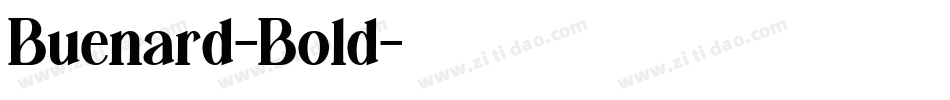 Buenard-Bold字体转换