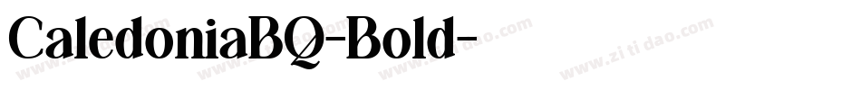 CaledoniaBQ-Bold字体转换