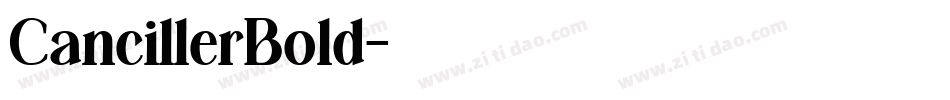 CancillerBold字体转换