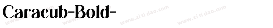 Caracub-Bold字体转换