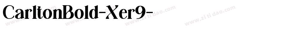 CarltonBold-Xer9字体转换