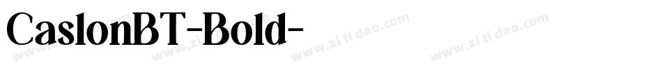 CaslonBT-Bold字体转换