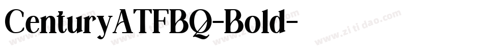 CenturyATFBQ-Bold字体转换