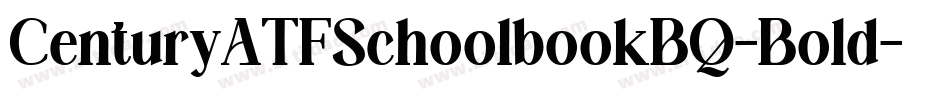 CenturyATFSchoolbookBQ-Bold字体转换