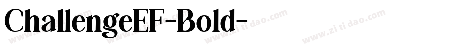 ChallengeEF-Bold字体转换