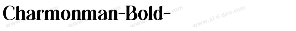 Charmonman-Bold字体转换