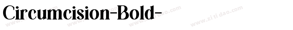 Circumcision-Bold字体转换