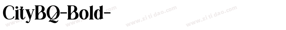 CityBQ-Bold字体转换