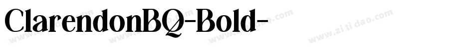 ClarendonBQ-Bold字体转换