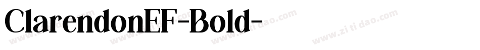 ClarendonEF-Bold字体转换