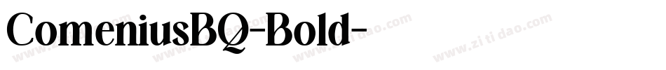 ComeniusBQ-Bold字体转换