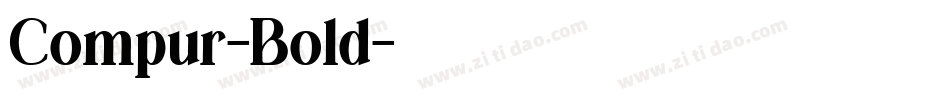 Compur-Bold字体转换