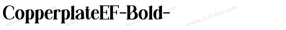 CopperplateEF-Bold字体转换