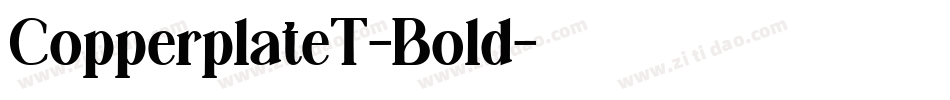 CopperplateT-Bold字体转换