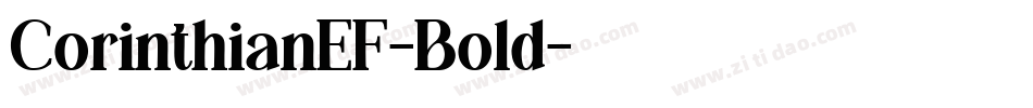 CorinthianEF-Bold字体转换