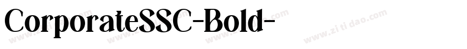 CorporateSSC-Bold字体转换