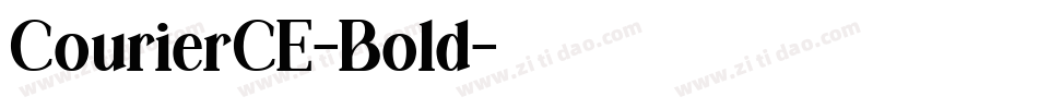 CourierCE-Bold字体转换