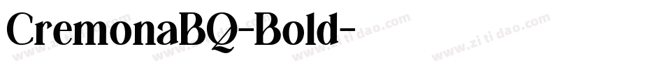 CremonaBQ-Bold字体转换