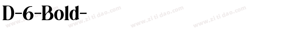 D-6-Bold字体转换