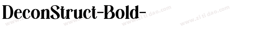 DeconStruct-Bold字体转换