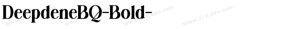 DeepdeneBQ-Bold字体转换
