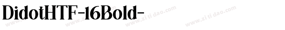 DidotHTF-16Bold字体转换