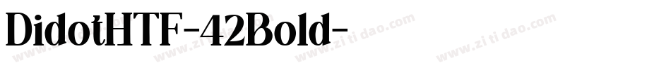 DidotHTF-42Bold字体转换