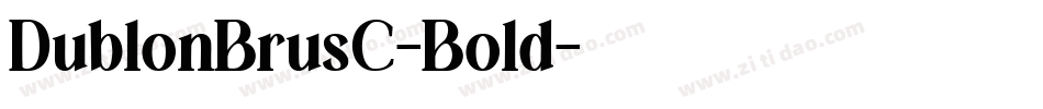 DublonBrusC-Bold字体转换