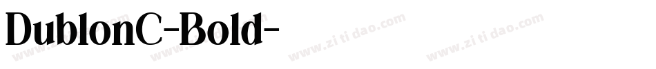DublonC-Bold字体转换