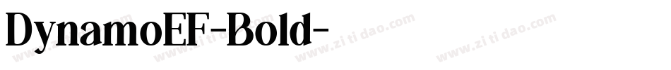 DynamoEF-Bold字体转换