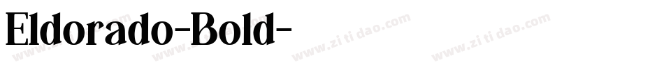 Eldorado-Bold字体转换