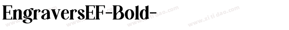 EngraversEF-Bold字体转换