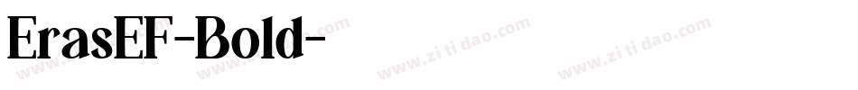 ErasEF-Bold字体转换