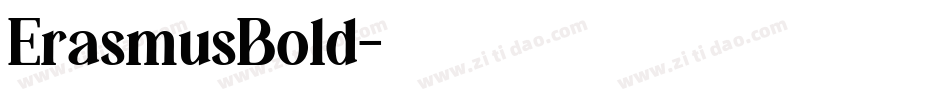 ErasmusBold字体转换