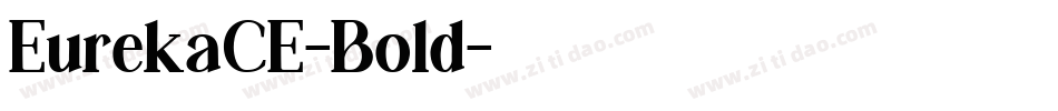 EurekaCE-Bold字体转换