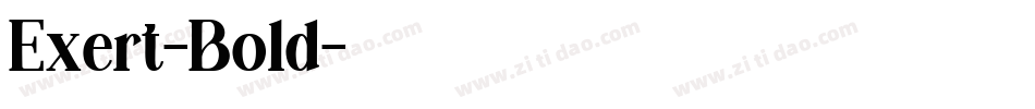 Exert-Bold字体转换