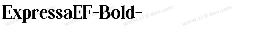 ExpressaEF-Bold字体转换