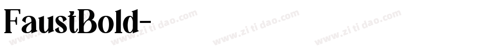 FaustBold字体转换