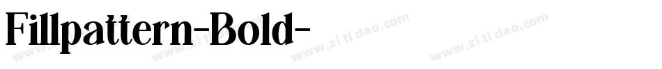 Fillpattern-Bold字体转换