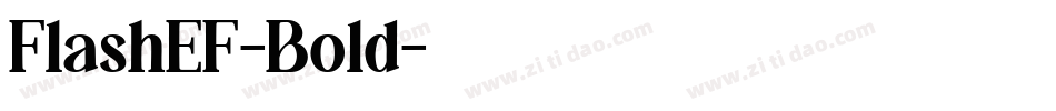 FlashEF-Bold字体转换