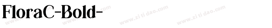 FloraC-Bold字体转换