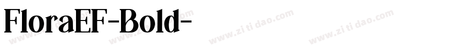 FloraEF-Bold字体转换
